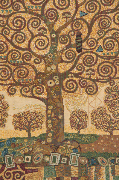 Klimts Tree of Life Italian Tapestry Wall Hanging