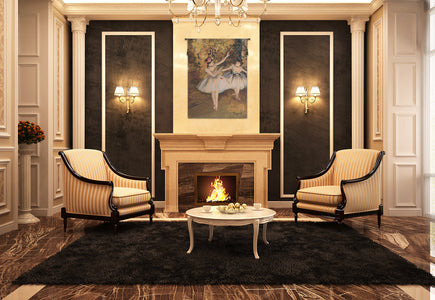 Two Dancers On Stage by Degas European Tapestry