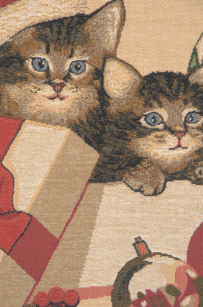 Christmas Kitties European Cushion Cover