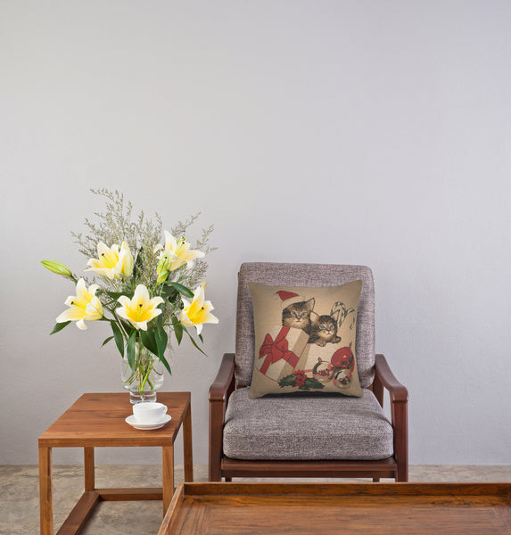 Christmas Kitties European Cushion Cover