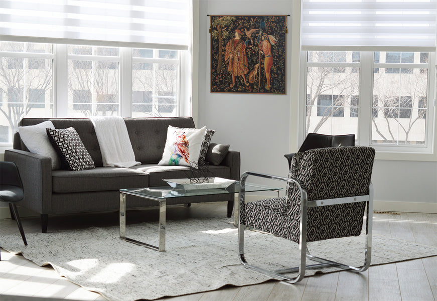 Falconer Mille Fleure Belgian Tapestry Wall Hanging