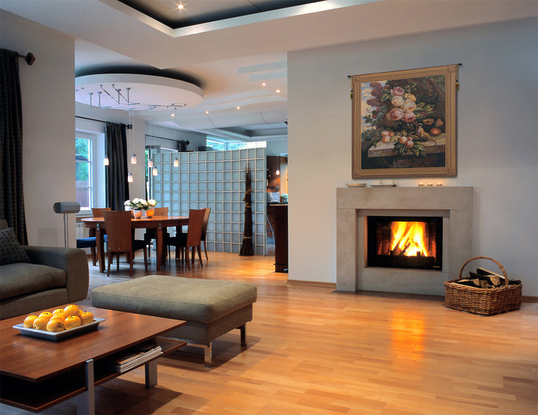 Monkey In Still Life II Belgian Tapestry Wall Hanging