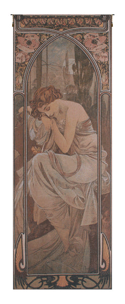 Mucha Nuit Belgian Tapestry Wall Hanging