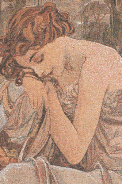 Mucha Nuit Belgian Tapestry Wall Hanging