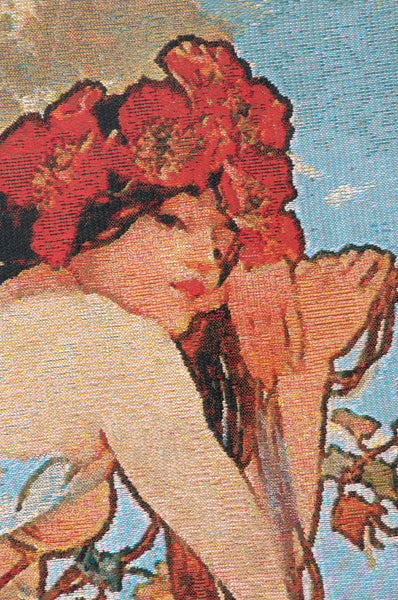 Summer Mucha Belgian Tapestry Wall Hanging