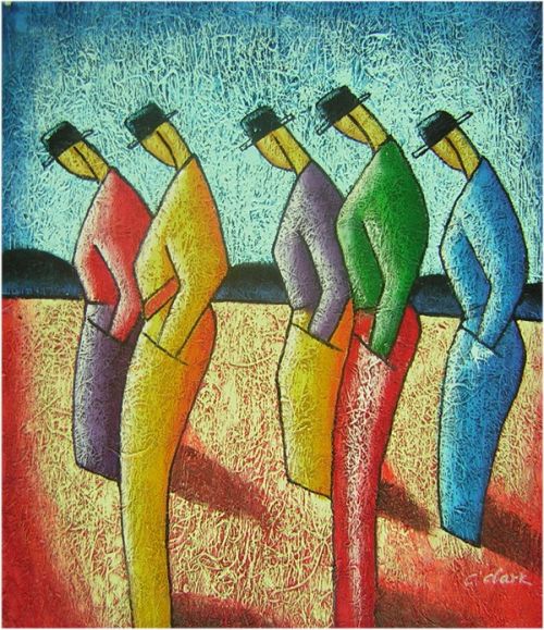 Somber Spaniards Canvas Wall Art