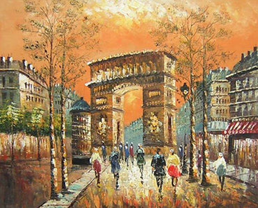 The Arc de Triomphe Canvas Wall Art