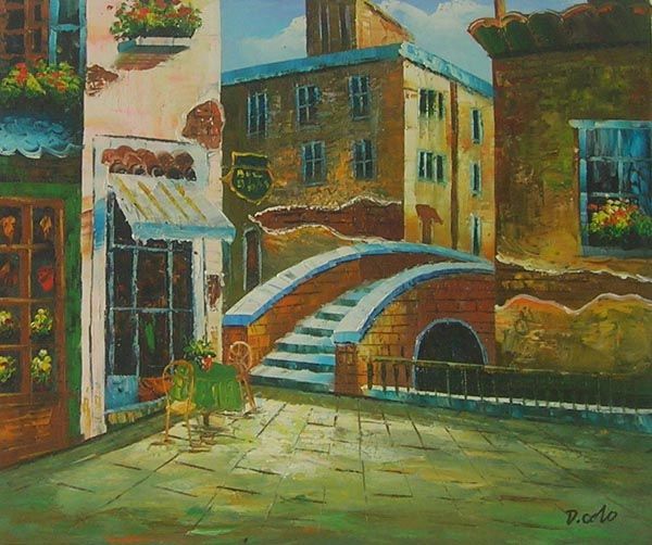 Venetian Terrace Canvas Wall Art
