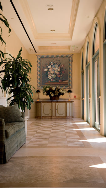 Breughel's Vase Dark Belgian Tapestry Wall Hanging