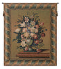 Breughel's Vase Green Belgian Tapestry Wall Hanging