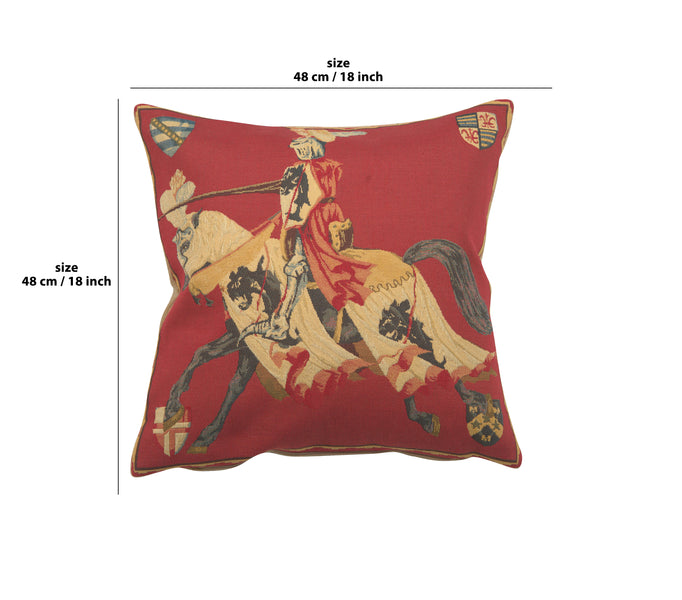 Red Knight European Cushion Cover