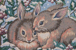 Holiday Bunnies Italian Tapestry Wall Hanging