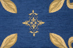 Fleur de Lys Blue III European Cushion Cover