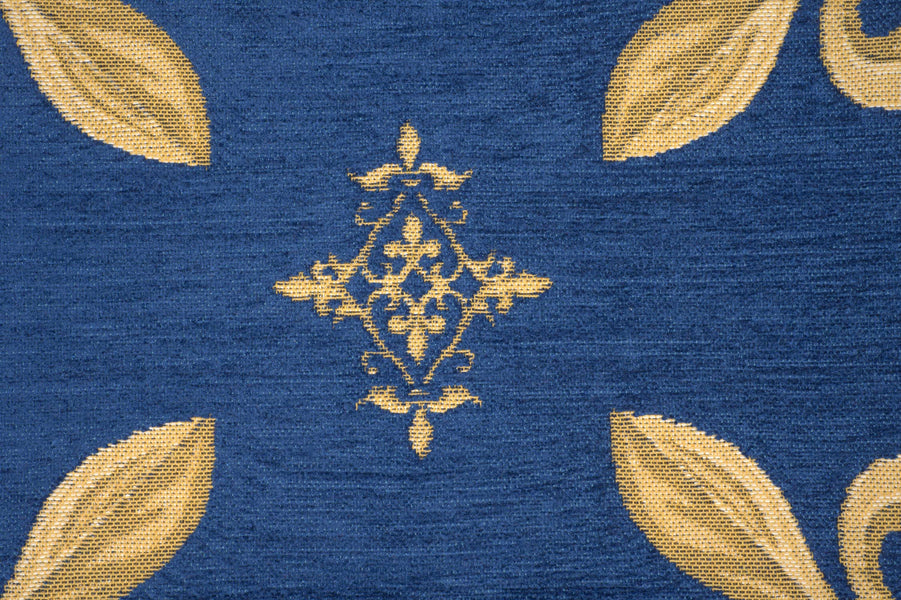Fleur de Lys Blue III European Cushion Cover