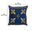Fleur de Lys Blue III European Cushion Cover