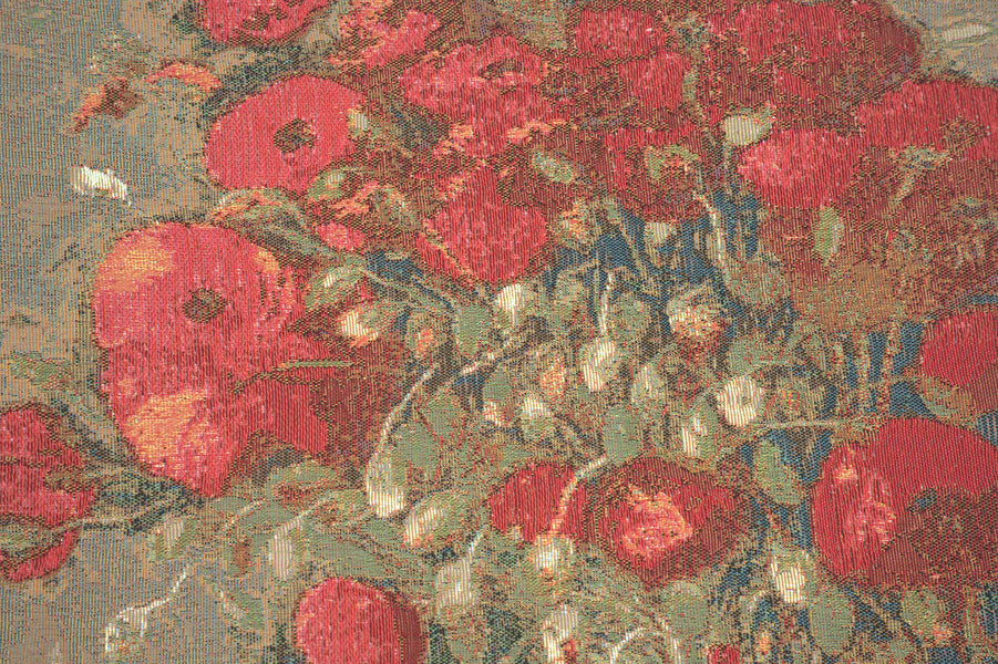 Van Gogh Poppies French Tapestry Cushion