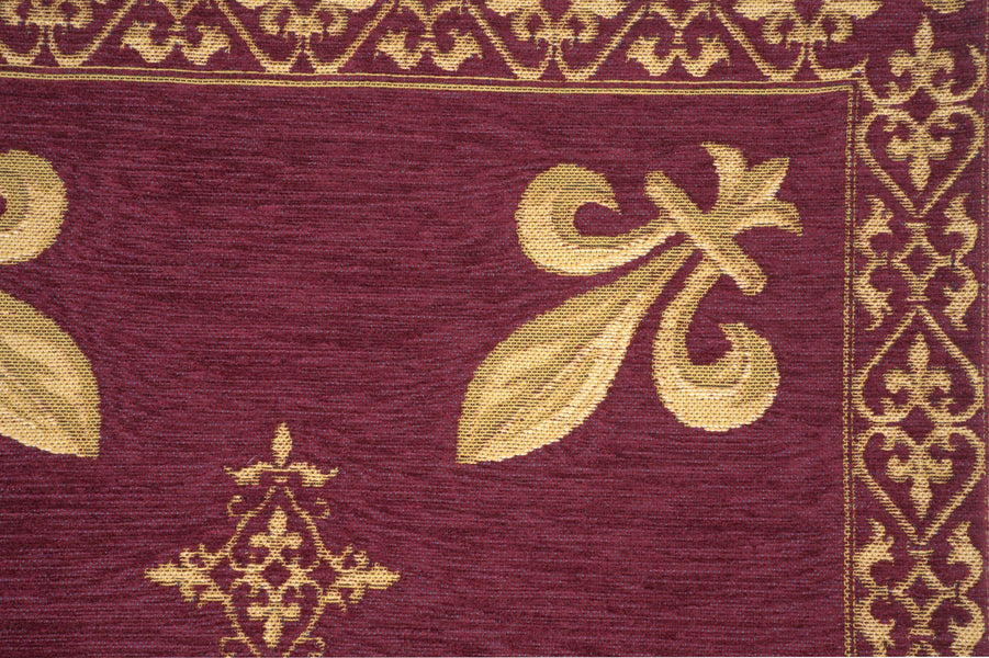 Fleur de Lys Red II European Cushion Cover