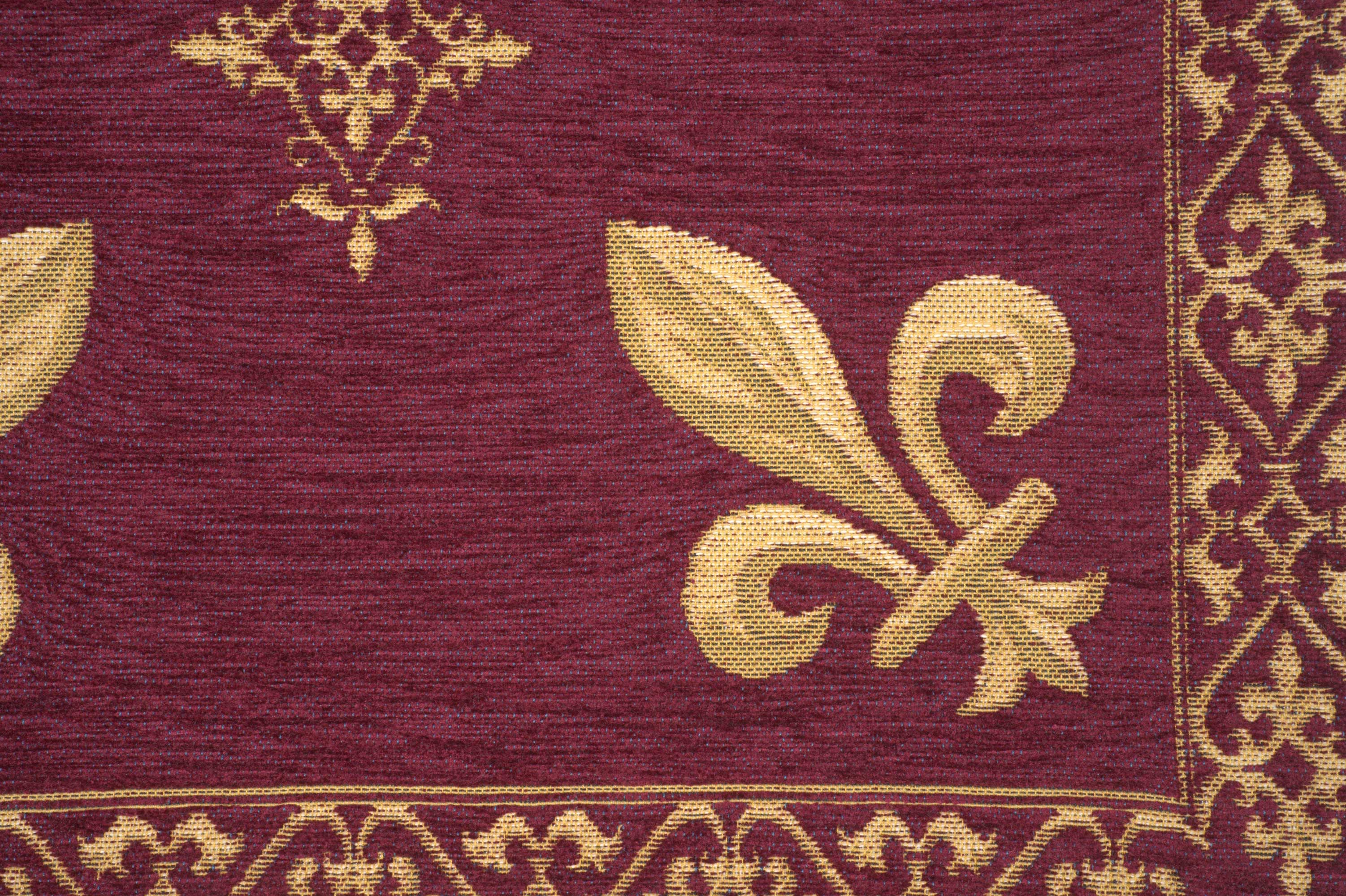 Fleur de Lys Red II European Cushion Cover