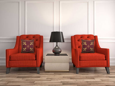 Fleur de Lys Red II European Cushion Cover