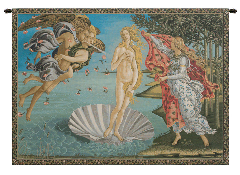 Birth of Venus II Italian Tapestry Wall Hanging