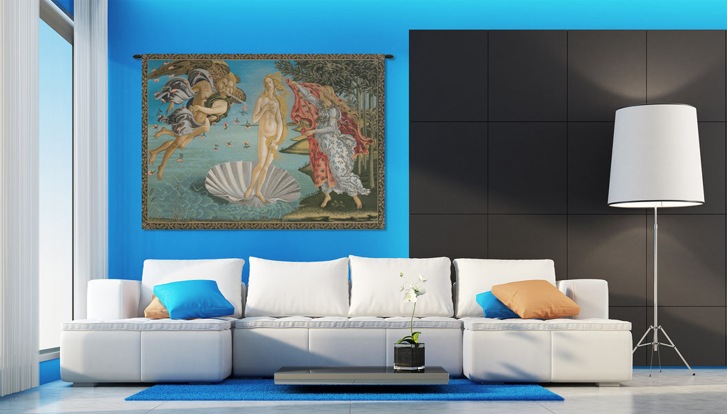 Birth of Venus II Italian Tapestry Wall Hanging