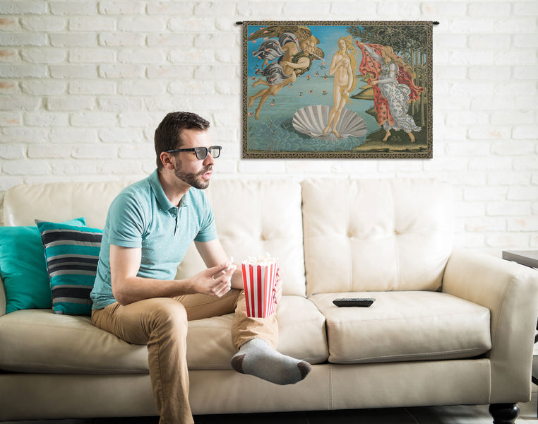 Birth of Venus II Italian Tapestry Wall Hanging