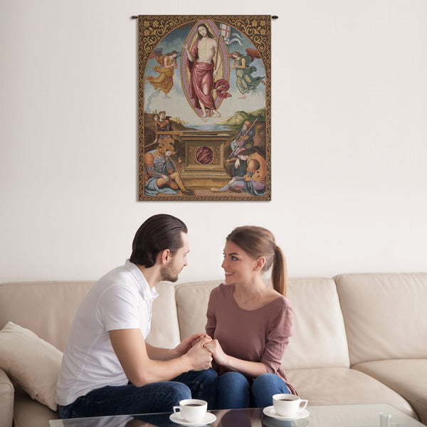 Resurrection Italian Tapestry Wall Hanging