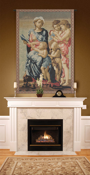Madonna from Manchester Italian Tapestry Wall Hanging