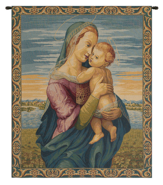 Madonna with Child by Raphael Italian Tapestry Wall Hanging