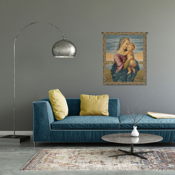 Madonna with Child by Raphael Italian Tapestry Wall Hanging