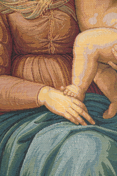 Cowper Madonna by Raphael Italian Tapestry Wall Hanging
