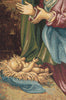 Madonna Adoring the Child Italian Tapestry Wall Hanging