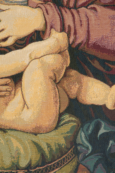 Madonna del Cuscino Italian Tapestry Wall Hanging