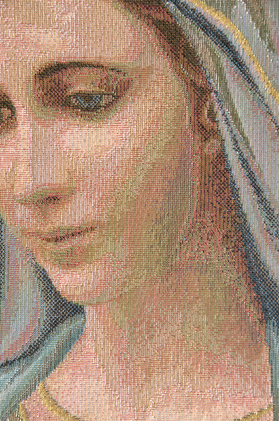 Madonna di Medjugorie Italian Tapestry Wall Hanging