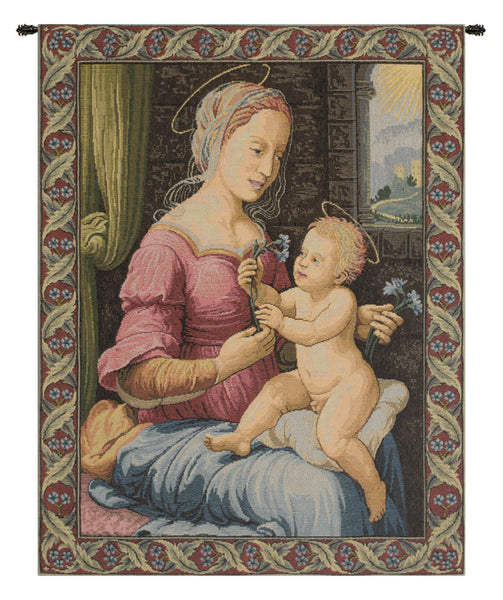 Madonna del Garofano Italian Tapestry Wall Hanging