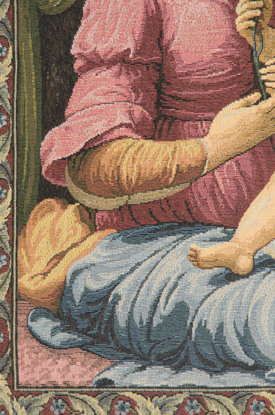 Madonna del Garofano Italian Tapestry Wall Hanging
