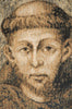 St. Francis From Assisi Italian Tapestry Wall Hanging