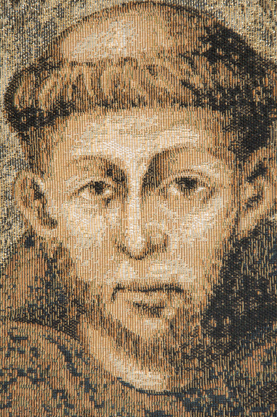 St. Francis From Assisi Italian Tapestry Wall Hanging