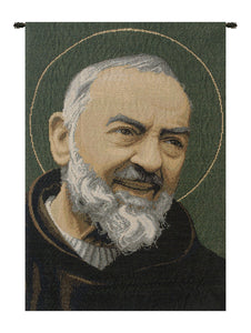 St. Pio Italian Tapestry Wall Hanging