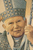 Papa Wojtyla Pope John Paul II Italian Tapestry Wall Hanging