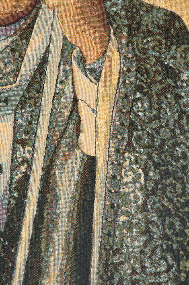 Papa Wojtyla Pope John Paul II Italian Tapestry Wall Hanging
