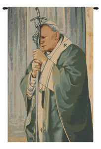 Pope John Paul II  Italian Tapestry Wall Hanging