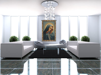 Mater Dolorosa Italian Tapestry Wall Hanging