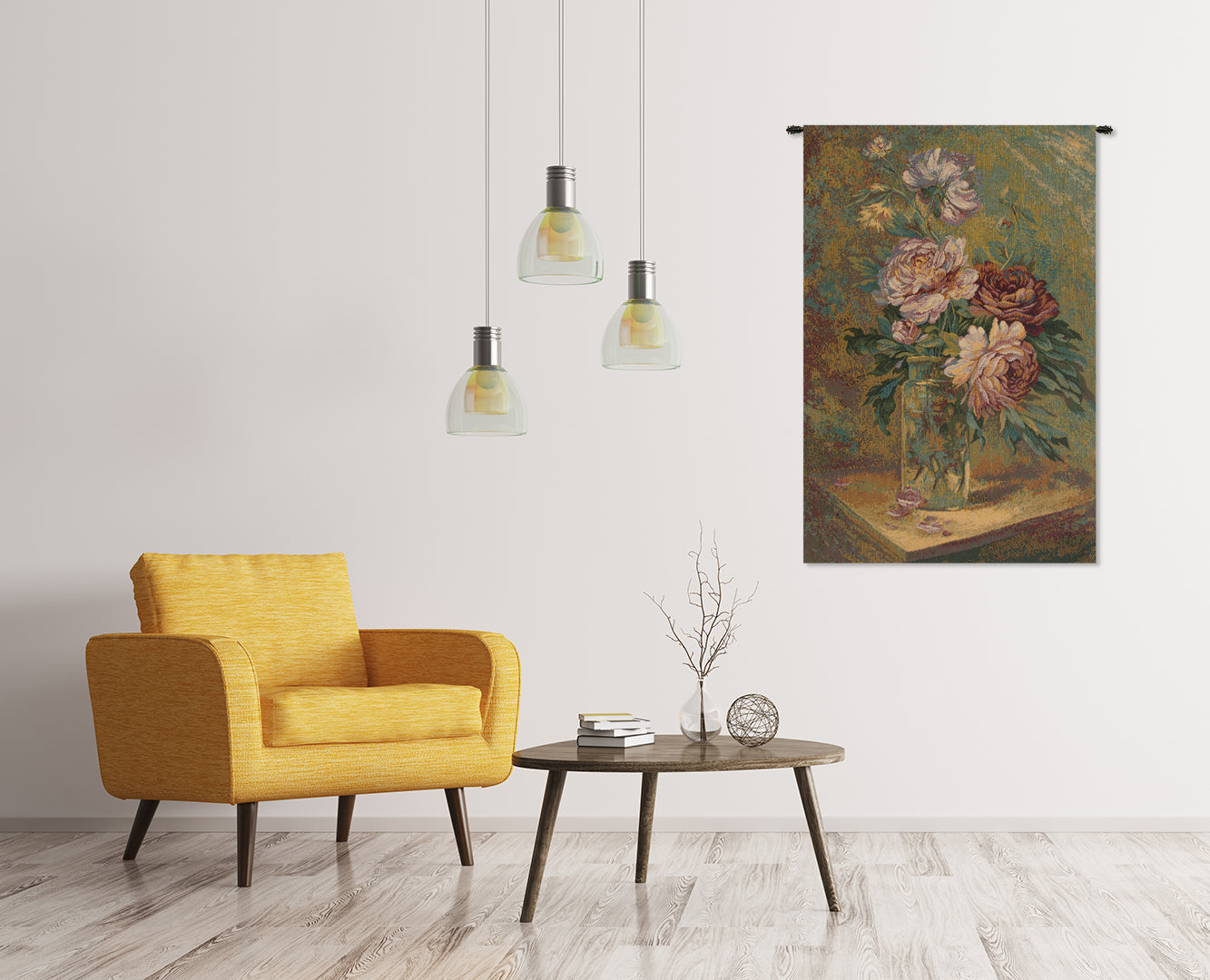 Vaso Di Fiori Italian Tapestry Wall Hanging