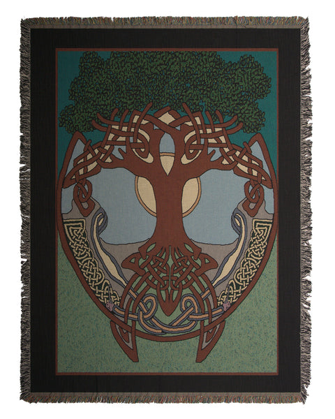 Celtic Tree Tapestry Throw