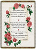 If Roses Grow in Heaven  Tapestry Throw