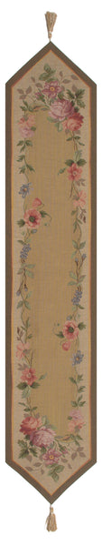 French Floral Roses French Tapestry Table Runner