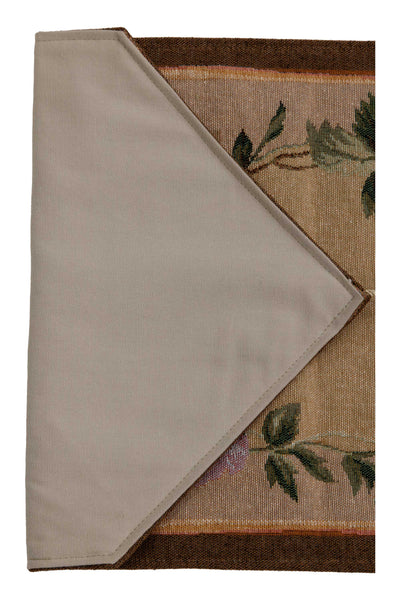 French Floral Roses French Tapestry Table Runner
