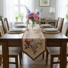 French Floral Roses French Tapestry Table Runner