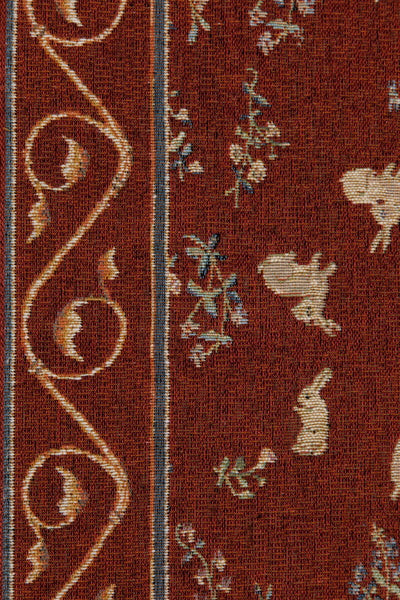 Medieval Rabbit II French Tapestry Table Runner